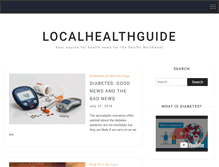 Tablet Screenshot of localhealthguide.com